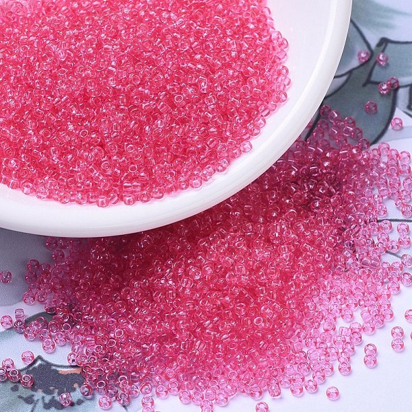 PandaHall MIYUKI Round Rocailles Beads, Japanese Seed Beads, (RR1318) Dyed Transparent Camellia, 11/0, 2x1.3mm, Hole: 0.8mm, about..., Pink
PandaHall MIYUKI Round Rocailles Beads, Japanese Seed Beads, (RR1318) Dyed Transparent Camellia, 11/0, 2x1.3mm, Hole: 0.8mm, about..., Pink