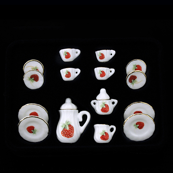 PandaHall Mini Porcelain Tea Set, including 2Pcs Teapots, 5Pcs Teacups, 8Pcs Dishes, for Dollhouse Accessories, Pretending Prop Decorations...
PandaHall Mini Porcelain Tea Set, including 2Pcs Teapots, 5Pcs Teacups, 8Pcs Dishes, for Dollhouse Accessories, Pretending Prop Decorations...