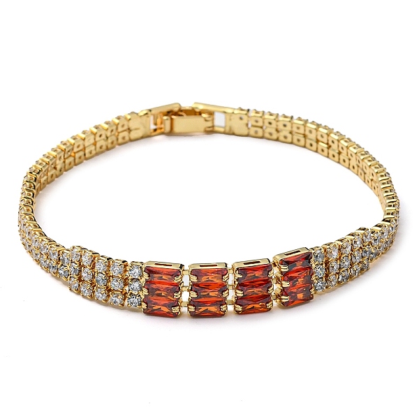 PandaHall Rack Plating Brass Rectangle Link Bracelet, Cubic Zirconia Tennis Bracelets, Long-Lasting Plated, Cadmium Free & Lead Free, Real..., Pink
PandaHall Rack Plating Brass Rectangle Link Bracelet, Cubic Zirconia Tennis Bracelets, Long-Lasting Plated, Cadmium Free & Lead Free, Real..., Pink