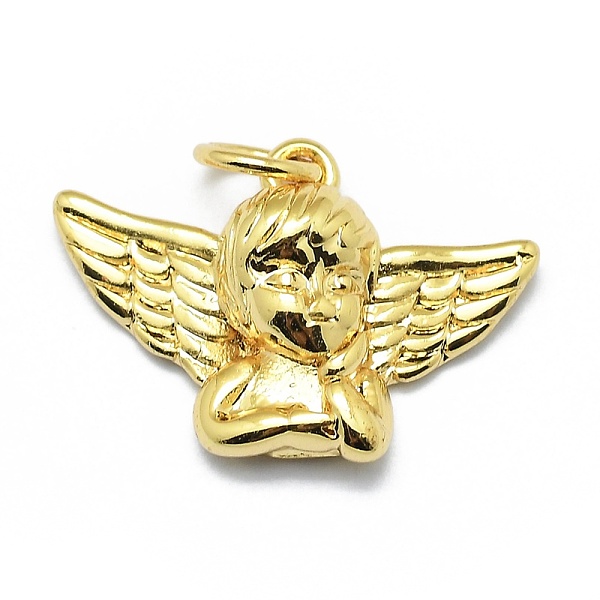 PandaHall Brass Pendants, Long-Lasting Plated, with Jump Rings, Angel, Real 18K Gold Plated, 13.5x19x5mm, Hole: 3mm Brass Angel & Fairy
PandaHall Brass Pendants, Long-Lasting Plated, with Jump Rings, Angel, Real 18K Gold Plated, 13.5x19x5mm, Hole: 3mm Brass Angel & Fairy