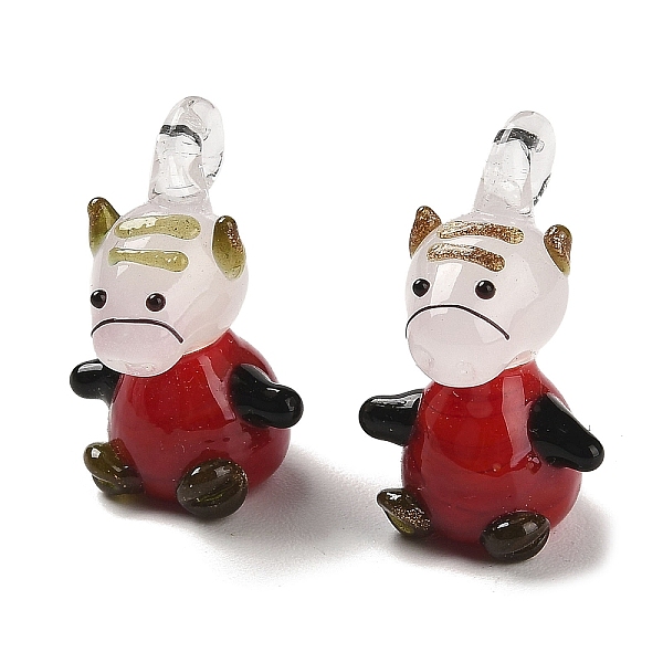 PandaHall Handmade Lampwork Pendants, Tiger Charms, Red, 25~27x16~17mm, Hole: 3mm Lampwork Tiger Red
PandaHall Handmade Lampwork Pendants, Tiger Charms, Red, 25~27x16~17mm, Hole: 3mm Lampwork Tiger Red
