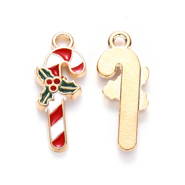 PandaHall Alloy Enamel Pendants, for Christmas, Candy Cane, Light Gold, Red, 19x7.5x2mm, Hole: 1.5mm Alloy+Enamel Candy Red
PandaHall Alloy Enamel Pendants, for Christmas, Candy Cane, Light Gold, Red, 19x7.5x2mm, Hole: 1.5mm Alloy+Enamel Candy Red