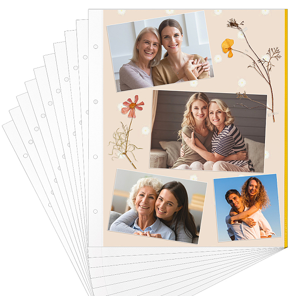 PandaHall AHANDMAKER 10 Sheets PVC Self-adhesive Photo Album Refill Pages for 4 Ring Loose-Leaf Album Expansion Page Refill Protectors for..., White
PandaHall AHANDMAKER 10 Sheets PVC Self-adhesive Photo Album Refill Pages for 4 Ring Loose-Leaf Album Expansion Page Refill Protectors for..., White