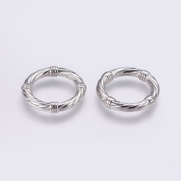 PandaHall CCB Plastic Linking Rings, Textured, Ring, Platinum, 34x6mm, about 22mm inner diameter Plastic Ring
PandaHall CCB Plastic Linking Rings, Textured, Ring, Platinum, 34x6mm, about 22mm inner diameter Plastic Ring