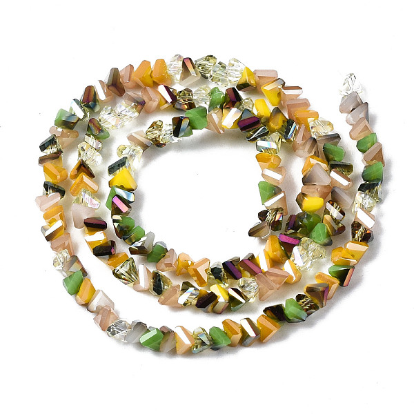 PandaHall Electroplate Glass Beads Strands, Triangle, Gold, 2.5~3x4x4mm, Hole: 1mm, about 149~153pcs/strand, 14.56~15.15''(37~38.5cm) Glass...
PandaHall Electroplate Glass Beads Strands, Triangle, Gold, 2.5~3x4x4mm, Hole: 1mm, about 149~153pcs/strand, 14.56~15.15''(37~38.5cm) Glass...