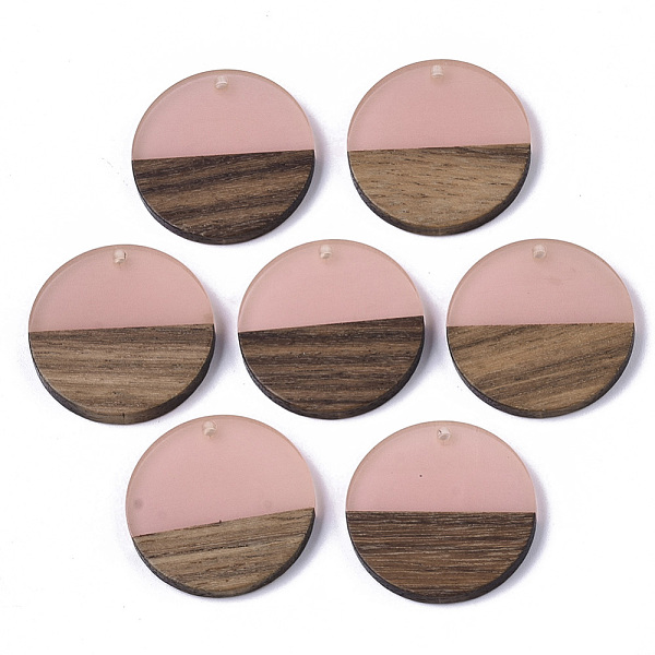 PandaHall Transparent Resin & Walnut Wood Pendants, Flat Round, Light Coral, 28.5x3.5~4mm, Hole: 1.5mm Resin+Wood Flat Round Red
PandaHall Transparent Resin & Walnut Wood Pendants, Flat Round, Light Coral, 28.5x3.5~4mm, Hole: 1.5mm Resin+Wood Flat Round Red
