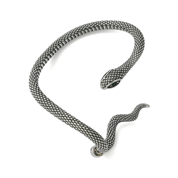 PandaHall 316 Surgical Stainless Steel Cuff Earrings, with Rhinestone, Right, Antique Silver, 70x47mm 316 Surgical Stainless Steel Snake
PandaHall 316 Surgical Stainless Steel Cuff Earrings, with Rhinestone, Right, Antique Silver, 70x47mm 316 Surgical Stainless Steel Snake