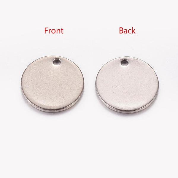 PandaHall 304 Stainless Steel Stamping Blank Tag Pendants, Flat Round, 13x0.8~1mm, Hole: 1.4mm 304 Stainless Steel Flat Round
PandaHall 304 Stainless Steel Stamping Blank Tag Pendants, Flat Round, 13x0.8~1mm, Hole: 1.4mm 304 Stainless Steel Flat Round