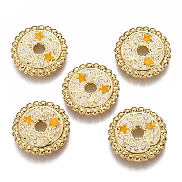 PandaHall Brass Enamel Beads, Flat Round with Star & Yellow Star, Real 18K Gold Plated, Thistle, 15.6x2mm, Hole: 2.7mm Alloy+Enamel Flat..., Purple
PandaHall Brass Enamel Beads, Flat Round with Star & Yellow Star, Real 18K Gold Plated, Thistle, 15.6x2mm, Hole: 2.7mm Alloy+Enamel Flat..., Purple