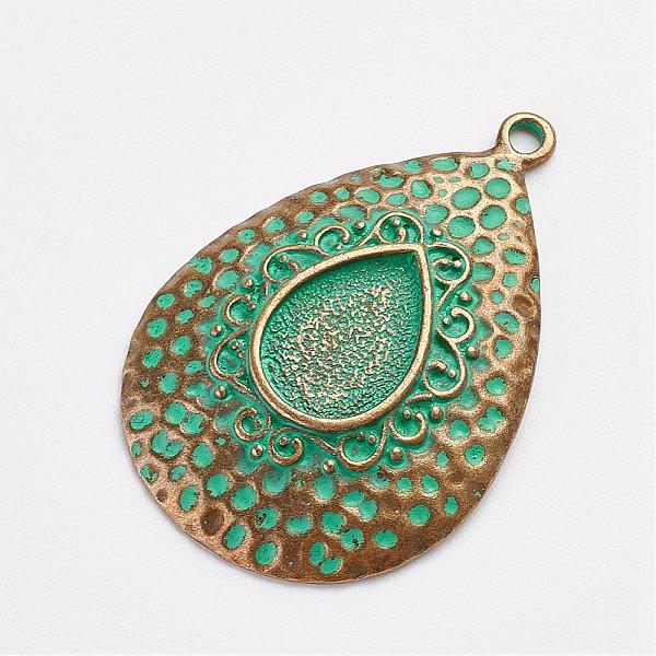 PandaHall Tibetan Style Alloy Pendant Cabochon Settings, teardrop, Antique Bronze & Green Patina, Tray: 11x15mm, 43x30x5mm, Hole: 2mm Alloy...
PandaHall Tibetan Style Alloy Pendant Cabochon Settings, teardrop, Antique Bronze & Green Patina, Tray: 11x15mm, 43x30x5mm, Hole: 2mm Alloy...