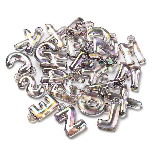 PandaHall Transparent UV Plating Acrylic Pendants, Iridescent, Letter, Dark Gray, 30x7.5~23x5~6.5mm, Hole: 3mm Acrylic Letter
PandaHall Transparent UV Plating Acrylic Pendants, Iridescent, Letter, Dark Gray, 30x7.5~23x5~6.5mm, Hole: 3mm Acrylic Letter