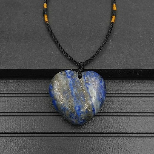 PandaHall Natural Lapis Lazuli Pendant Necklaces, Heart, 15.75~23.62 inch(40~60cm) Lapis Lazuli Heart
PandaHall Natural Lapis Lazuli Pendant Necklaces, Heart, 15.75~23.62 inch(40~60cm) Lapis Lazuli Heart