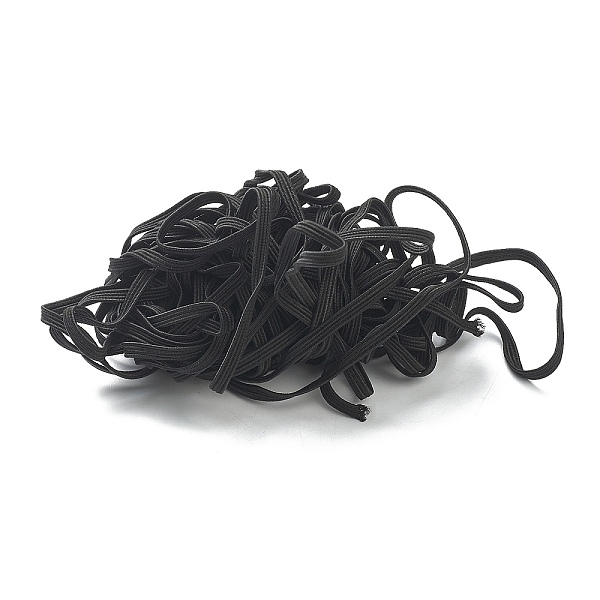 PandaHall Flat Braided Elastic Rope Cord, Heavy Stretch Knit Elastic, Black, 3.5mm, about 9~10m/bag Elastic Fibre Flat Black
PandaHall Flat Braided Elastic Rope Cord, Heavy Stretch Knit Elastic, Black, 3.5mm, about 9~10m/bag Elastic Fibre Flat Black