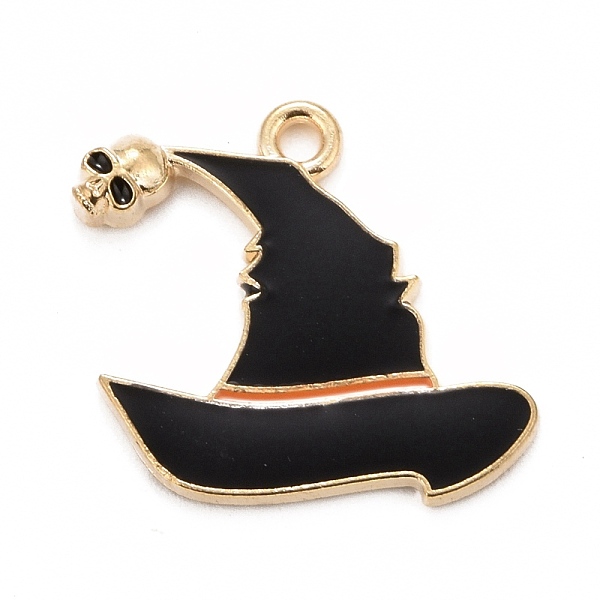 PandaHall Halloween Alloy Enamel Pandants, Light Gold, Witch Hat with Skull, Black, 19x22x2.5mm, Hole: 1.8mm Alloy+Enamel Hat Black
PandaHall Halloween Alloy Enamel Pandants, Light Gold, Witch Hat with Skull, Black, 19x22x2.5mm, Hole: 1.8mm Alloy+Enamel Hat Black