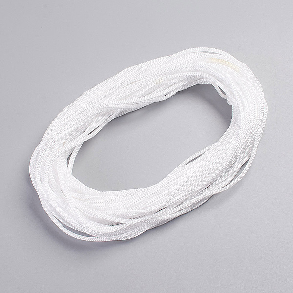 PandaHall Hollow Nylon Braided Rope, for Camping, Outdoor Adventure, Gardening, White, 4mm, 20m/bundle Nylon White
PandaHall Hollow Nylon Braided Rope, for Camping, Outdoor Adventure, Gardening, White, 4mm, 20m/bundle Nylon White