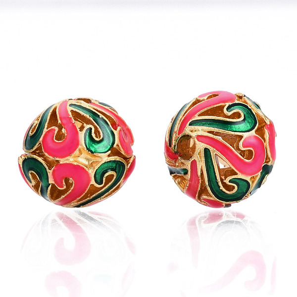 PandaHall Alloy Enamel Beads, Matte Style, Cadmium Free & Lead Free, Round, Deep Pink, 10x9.5mm, Hole: 2mm Alloy+Enamel Round
PandaHall Alloy Enamel Beads, Matte Style, Cadmium Free & Lead Free, Round, Deep Pink, 10x9.5mm, Hole: 2mm Alloy+Enamel Round