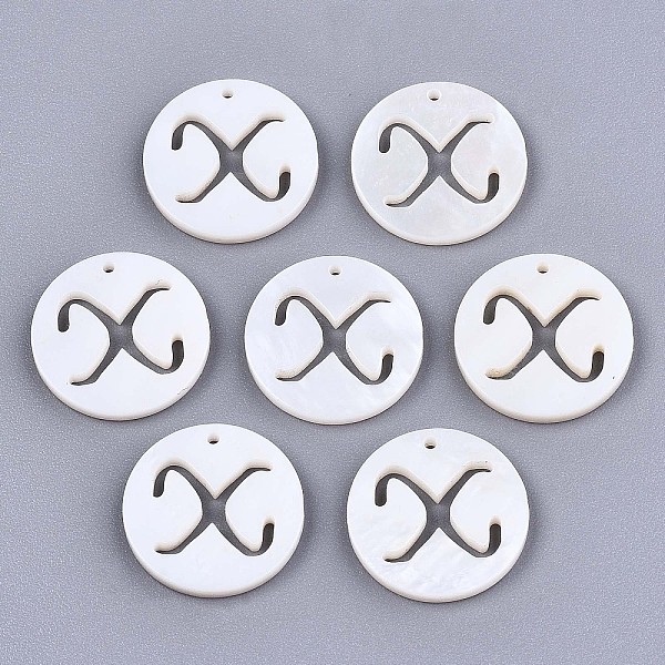 PandaHall Natural Freshwater Shell Charms, Flat Round with Hollow Out Letter, Letter.X, 14.5x1.5mm, Hole: 0.9mm Freshwater Shell Letter X
PandaHall Natural Freshwater Shell Charms, Flat Round with Hollow Out Letter, Letter.X, 14.5x1.5mm, Hole: 0.9mm Freshwater Shell Letter X