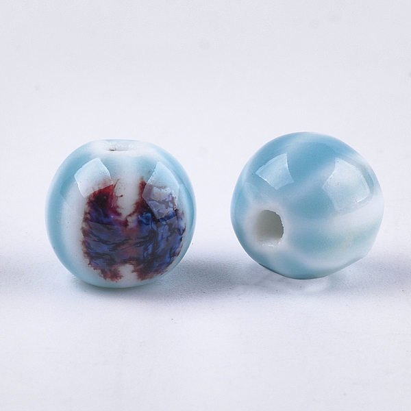 PandaHall Handmade Porcelain Beads, Fancy Antique Glazed Porcelain, Round, Light Sky Blue, 11~12x10~11x10~10.5mm, Hole: 2~2.5mm Porcelain...
PandaHall Handmade Porcelain Beads, Fancy Antique Glazed Porcelain, Round, Light Sky Blue, 11~12x10~11x10~10.5mm, Hole: 2~2.5mm Porcelain...