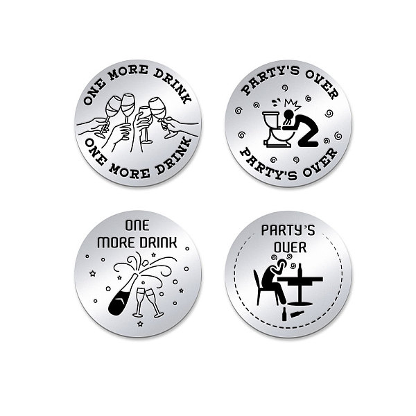 PandaHall 201 Stainless Steel Commemorative Coins, Decision Maker Coin, Double Sided Laser Engraving, Flat Round, Word, 30x2mm, 2pcs/set...
PandaHall 201 Stainless Steel Commemorative Coins, Decision Maker Coin, Double Sided Laser Engraving, Flat Round, Word, 30x2mm, 2pcs/set...