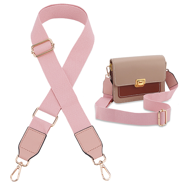 PandaHall Cotton Adjustable Webbing Bag Straps, with Iron Swivel Clasp, Pink, 80~130x3.8cm Cotton Pink
PandaHall Cotton Adjustable Webbing Bag Straps, with Iron Swivel Clasp, Pink, 80~130x3.8cm Cotton Pink