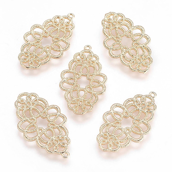 PandaHall Brass Pendants, Filigree Findings, Nickel Free, Flower, Real 18K Gold Plated, 32.5x18x1mm, Hole: 1.2mm Brass Flower
PandaHall Brass Pendants, Filigree Findings, Nickel Free, Flower, Real 18K Gold Plated, 32.5x18x1mm, Hole: 1.2mm Brass Flower