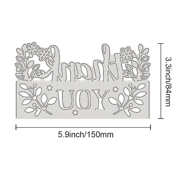 PandaHall Thanksgiving Day Carbon Steel Cutting Dies Stencils, for DIY Scrapbooking/Photo Album, Decorative Embossing DIY Paper Card, Word...
PandaHall Thanksgiving Day Carbon Steel Cutting Dies Stencils, for DIY Scrapbooking/Photo Album, Decorative Embossing DIY Paper Card, Word...