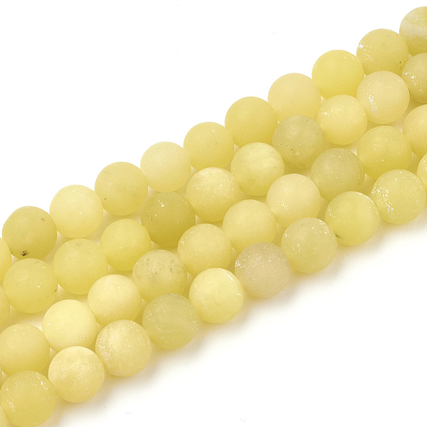 PandaHall Natural Lemon Jade Beads Strands, Frosted, Round, 6mm, Hole: 1mm, about 63pcs/strand, 15.5 inch Lemon Jade Round
PandaHall Natural Lemon Jade Beads Strands, Frosted, Round, 6mm, Hole: 1mm, about 63pcs/strand, 15.5 inch Lemon Jade Round