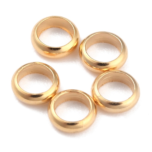 PandaHall Rack Plating Brass Spacer Beads, Long-Lasting Plated, Flat Round, Real 24K Gold Plated, 4.5x1.7mm, Hole: 3mm Brass Flat Round
PandaHall Rack Plating Brass Spacer Beads, Long-Lasting Plated, Flat Round, Real 24K Gold Plated, 4.5x1.7mm, Hole: 3mm Brass Flat Round
