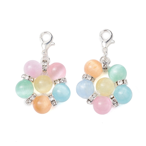 PandaHall Flower Natural & Dyed Selenite Beads Pendant Decorations, Lobster Clasp Charms for Bag, Keychain Ornaments, Colorful, 40.5mm...
PandaHall Flower Natural & Dyed Selenite Beads Pendant Decorations, Lobster Clasp Charms for Bag, Keychain Ornaments, Colorful, 40.5mm...