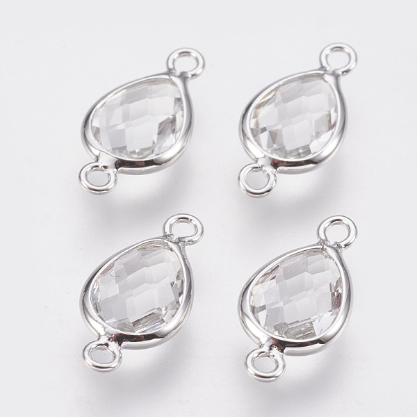 PandaHall Glass Links connectors, with Brass Findings, Faceted Teardrop, Nickel Free, Real Platinum Plated, Clear, 14x7x3mm, Hole: 1.2mm...
PandaHall Glass Links connectors, with Brass Findings, Faceted Teardrop, Nickel Free, Real Platinum Plated, Clear, 14x7x3mm, Hole: 1.2mm...