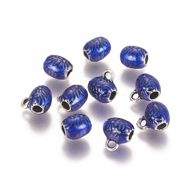 PandaHall Alloy Enamel Tube Bails, Loop Bails, Oval with Flower, Medium Blue, 10x9x7mm, Hole: 2mm Alloy+Enamel Oval Blue
PandaHall Alloy Enamel Tube Bails, Loop Bails, Oval with Flower, Medium Blue, 10x9x7mm, Hole: 2mm Alloy+Enamel Oval Blue