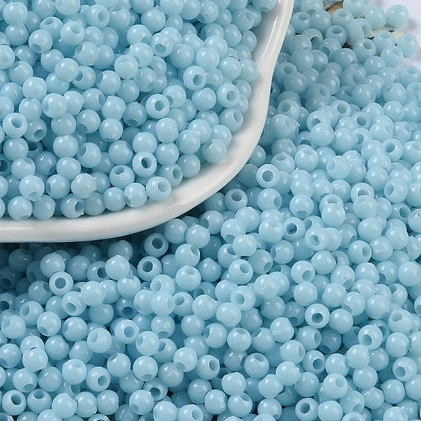 PandaHall Opaque Acrylic Beads, Round, Light Sky Blue, 3x2.5mm, Hole: 1.2mm, about 48000pcs/500g Acrylic Round
PandaHall Opaque Acrylic Beads, Round, Light Sky Blue, 3x2.5mm, Hole: 1.2mm, about 48000pcs/500g Acrylic Round
