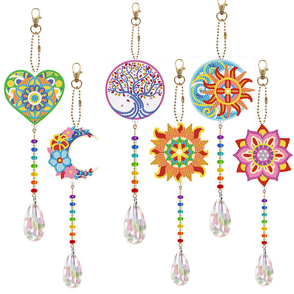 PandaHall Diamond Art Painting Suncatcher Kits, 5D Diamond Paintings Wind Chime Keychains, DIY Diamond Art Kits Hanging Ornament for Home...
PandaHall Diamond Art Painting Suncatcher Kits, 5D Diamond Paintings Wind Chime Keychains, DIY Diamond Art Kits Hanging Ornament for Home...