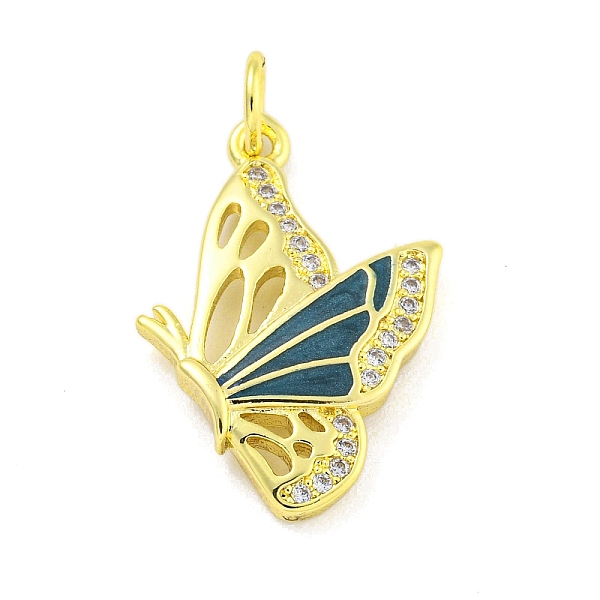 PandaHall Real 18K Gold Plated Brass Micro Pave Cubic Zirconia Pendants, Butterfly, Cyan, 25.5x18x3mm, Hole: 3.5mm Brass+Cubic Zirconia...
PandaHall Real 18K Gold Plated Brass Micro Pave Cubic Zirconia Pendants, Butterfly, Cyan, 25.5x18x3mm, Hole: 3.5mm Brass+Cubic Zirconia...