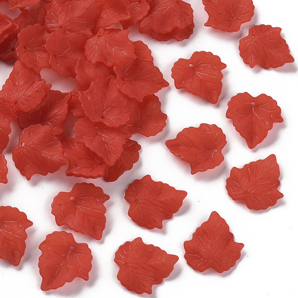 PandaHall Autumn Theme Transparent Frosted Acrylic Pendants, Maple Leaf, Red, 24x22.5x3mm, Hole: 1mm, about 96pcs/50g Acrylic Leaf Red
PandaHall Autumn Theme Transparent Frosted Acrylic Pendants, Maple Leaf, Red, 24x22.5x3mm, Hole: 1mm, about 96pcs/50g Acrylic Leaf Red