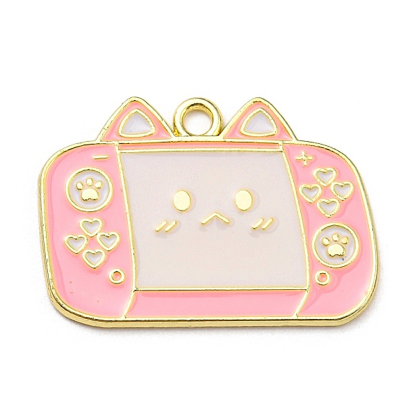 PandaHall Zinc Alloy Enamel Pendants, Light Gold, Game Console Charm, Pink, 21x30x1.3mm, Hole: 2.2mm Alloy+Enamel Others Pink
PandaHall Zinc Alloy Enamel Pendants, Light Gold, Game Console Charm, Pink, 21x30x1.3mm, Hole: 2.2mm Alloy+Enamel Others Pink