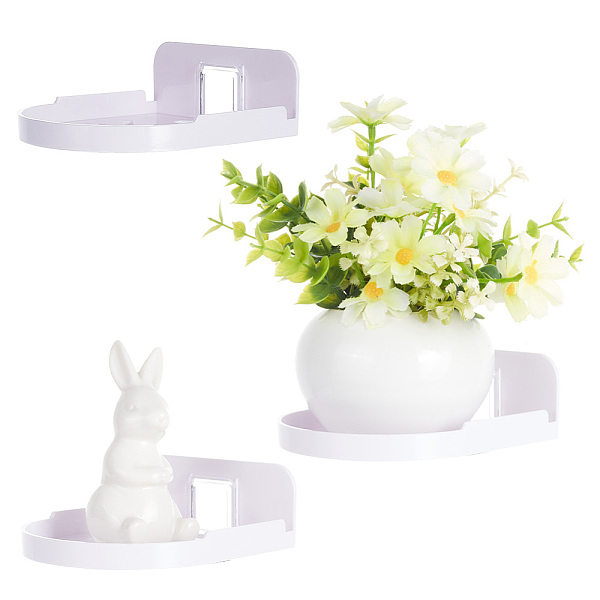 PandaHall Plastic Wall Mounted Adhesive Rack, Small Floating Shelves, White, 110x95x38mm, Inner Diameter: 91x100mm Plastic Arch White
PandaHall Plastic Wall Mounted Adhesive Rack, Small Floating Shelves, White, 110x95x38mm, Inner Diameter: 91x100mm Plastic Arch White