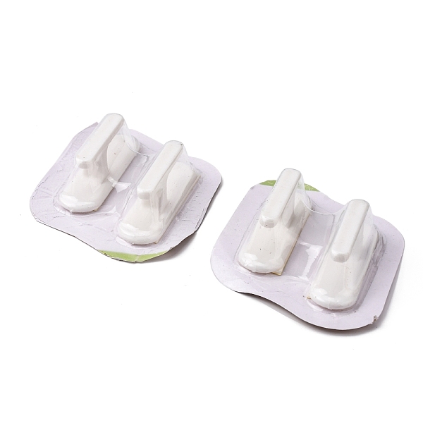 PandaHall 5 Sets Plastic Hook Hangers, with Adhesive Stickers, White, 69x20x21mm, 2pcs/set Plastic White
PandaHall 5 Sets Plastic Hook Hangers, with Adhesive Stickers, White, 69x20x21mm, 2pcs/set Plastic White
