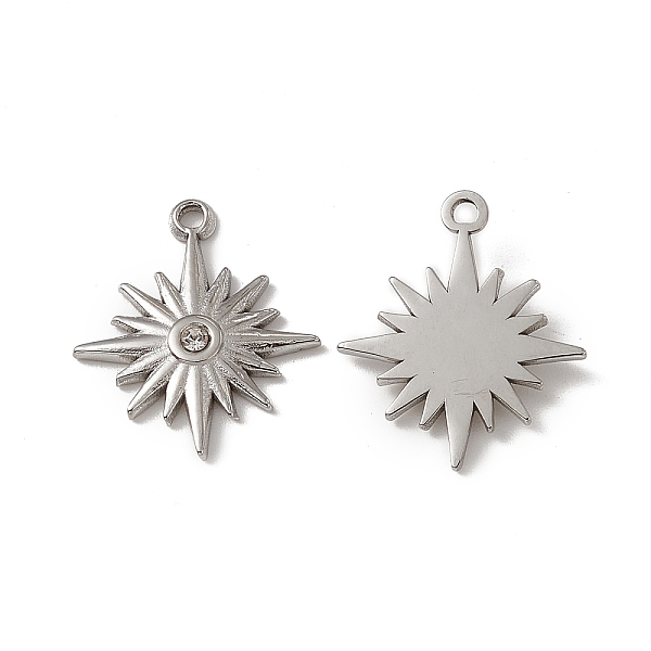 PandaHall 201 Stainless Steel Pendants, Crystal Rhinestone Sun Charm, Stainless Steel Color, 20x17x2mm, Hole: 1.6mm Stainless..., Clear
PandaHall 201 Stainless Steel Pendants, Crystal Rhinestone Sun Charm, Stainless Steel Color, 20x17x2mm, Hole: 1.6mm Stainless..., Clear