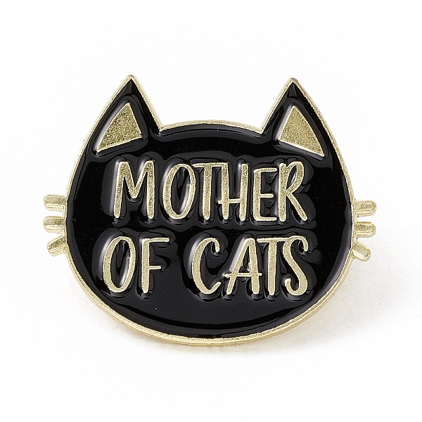 PandaHall Creative Enamel Pin, Gold Plated Badge for Backpack Clothes, Cat Pattern, 25x30x1.6mm Alloy+Enamel Cat Shape Black
PandaHall Creative Enamel Pin, Gold Plated Badge for Backpack Clothes, Cat Pattern, 25x30x1.6mm Alloy+Enamel Cat Shape Black