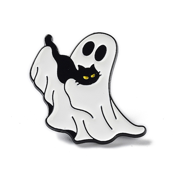 PandaHall Ghost with Black Cat Alloy Enamel Brooch, Halloween Pins, White, 28x28.5x1.5mm Alloy+Enamel Ghost White
PandaHall Ghost with Black Cat Alloy Enamel Brooch, Halloween Pins, White, 28x28.5x1.5mm Alloy+Enamel Ghost White