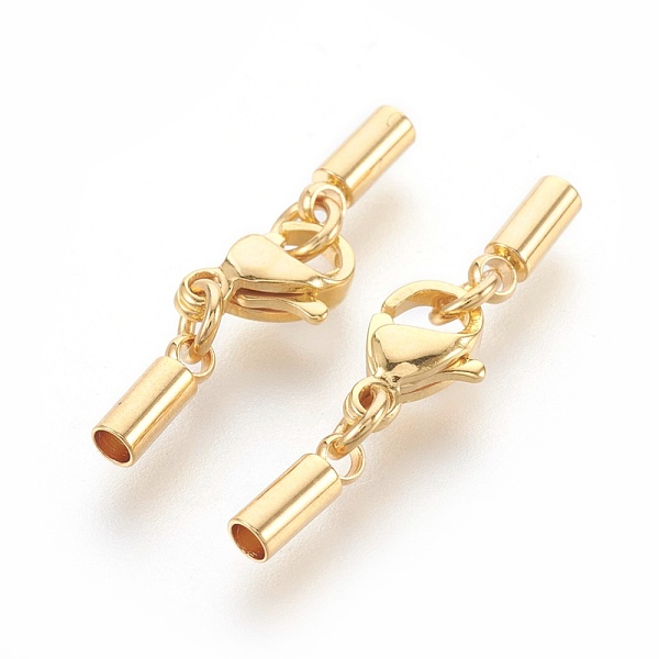 PandaHall 304 Stainless Steel Lobster Claw Clasps, with Cord Ends, Golden, 26mm, Hole: 2mm 304 Stainless Steel Others
PandaHall 304 Stainless Steel Lobster Claw Clasps, with Cord Ends, Golden, 26mm, Hole: 2mm 304 Stainless Steel Others