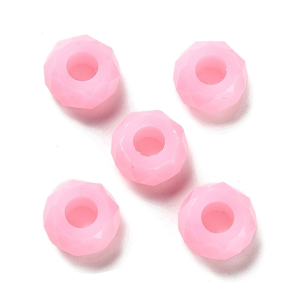 PandaHall Resin European Beads, Large Hole Beads, Faceted, Rondelle, Pearl Pink, 13.5x8mm, Hole: 5.5mm Resin Rondelle
PandaHall Resin European Beads, Large Hole Beads, Faceted, Rondelle, Pearl Pink, 13.5x8mm, Hole: 5.5mm Resin Rondelle