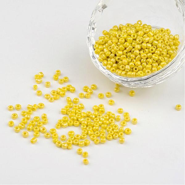 PandaHall DIY Craft Beads 8/0 Opaque Colors Lustered Round Glass Seed Beads, Yellow, Size: about 3mm in diameter, hole:1mm, about...
PandaHall DIY Craft Beads 8/0 Opaque Colors Lustered Round Glass Seed Beads, Yellow, Size: about 3mm in diameter, hole:1mm, about...
