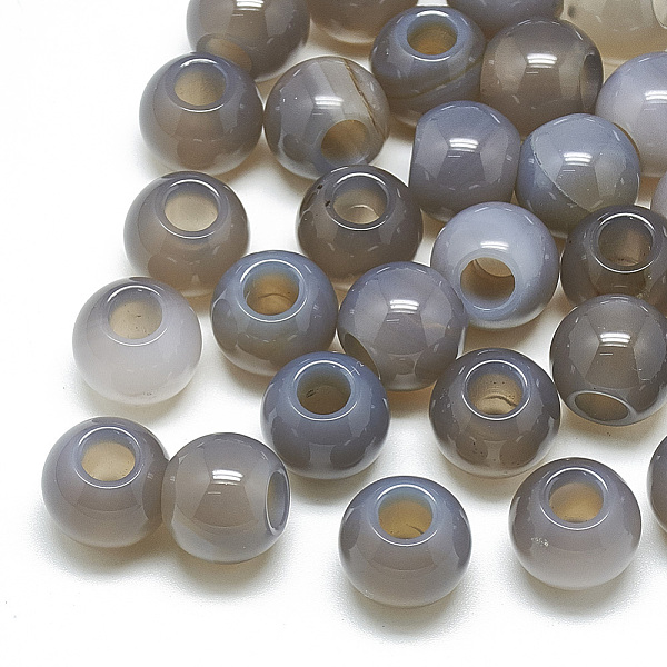 PandaHall Natural Grey Agate Beads, Large Hole Beads, Rondelle, 14x12mm, Hole: 5.5mm Grey Agate Rondelle
PandaHall Natural Grey Agate Beads, Large Hole Beads, Rondelle, 14x12mm, Hole: 5.5mm Grey Agate Rondelle