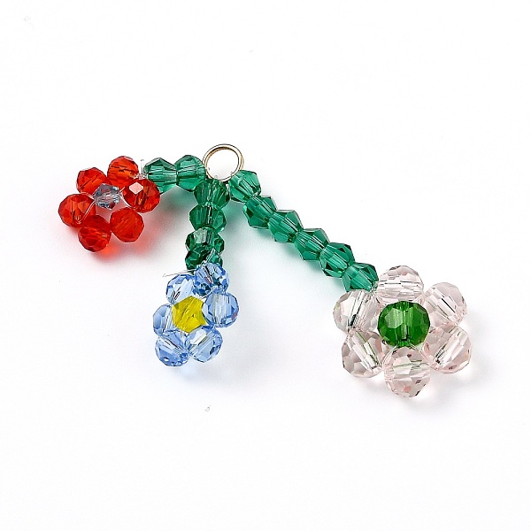 PandaHall Handmade Glass Beaded Woven Big Pendants, with Brass Jump Rings, for DIY Jewelry Making Crafts, Flower, Platinum, Colorful...
PandaHall Handmade Glass Beaded Woven Big Pendants, with Brass Jump Rings, for DIY Jewelry Making Crafts, Flower, Platinum, Colorful...