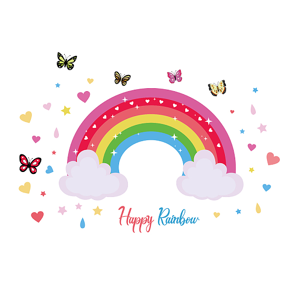 PandaHall PVC Wall Stickers, for Wall Decoration, Rainbow Pattern, 320x560mm Plastic Rainbow
PandaHall PVC Wall Stickers, for Wall Decoration, Rainbow Pattern, 320x560mm Plastic Rainbow