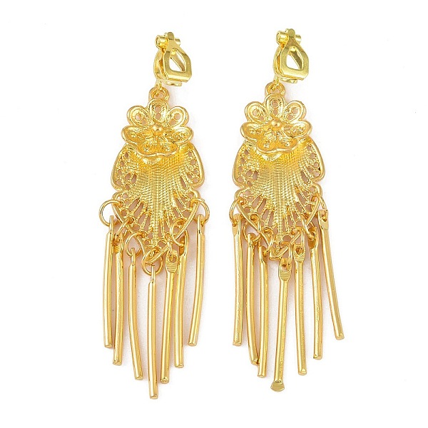 PandaHall Bohemia Zinc Alloy Clip-on Earrings, Chandelier Earrings for Women, Golden, 70x17.5mm Alloy
PandaHall Bohemia Zinc Alloy Clip-on Earrings, Chandelier Earrings for Women, Golden, 70x17.5mm Alloy
