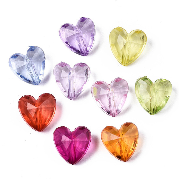 PandaHall Transparent Acrylic Beads, Mixed Color, Faceted, Heart, Mixed Color, 12x12x8mm, Hole: 1.4mm Acrylic Heart Multicolor
PandaHall Transparent Acrylic Beads, Mixed Color, Faceted, Heart, Mixed Color, 12x12x8mm, Hole: 1.4mm Acrylic Heart Multicolor