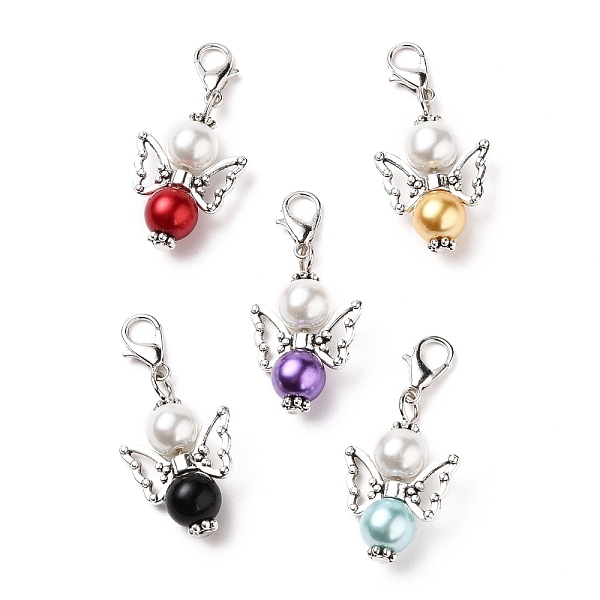 PandaHall Alloy Pendants, with Electroplate Glass Beads, Tibetan Style Alloy Beads, Lobster Claw Clasps, Angel, Antique Silver, 38mm Alloy...
PandaHall Alloy Pendants, with Electroplate Glass Beads, Tibetan Style Alloy Beads, Lobster Claw Clasps, Angel, Antique Silver, 38mm Alloy...